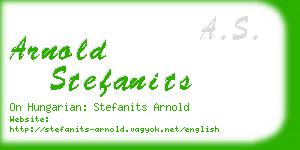 arnold stefanits business card